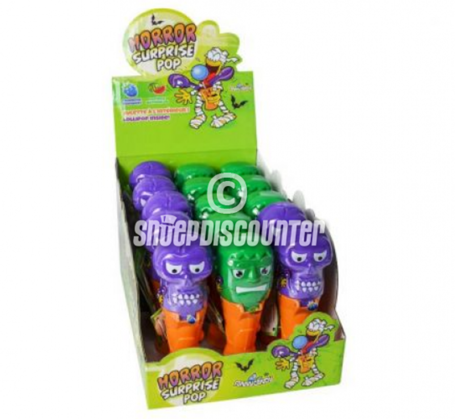 Halloween Horror Surprise Lolly Pop- Doos 15 stuks