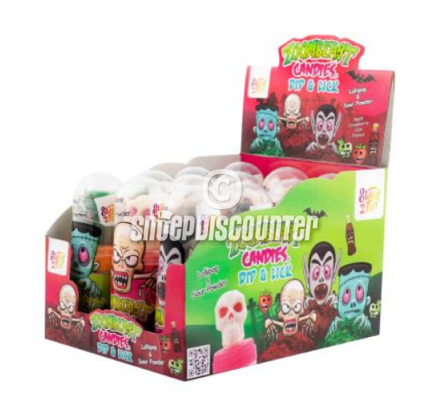 Halloween Zoombeast Dip&Lick -Doos 12 stuks