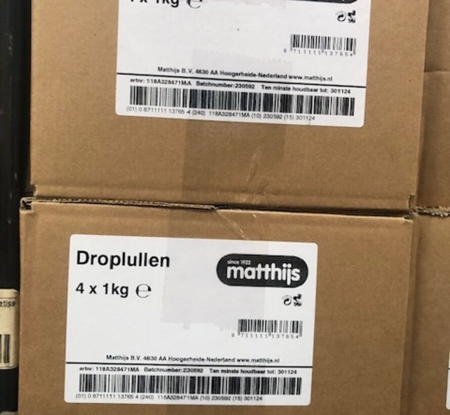 Drop lullen BULK -Doos 6 kilo