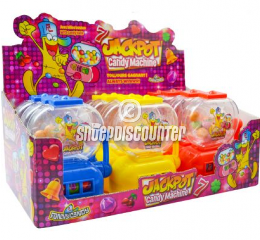 Jackpot Candy Machine- Doos 12 stuks