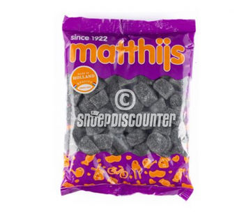 Matthijs snoep Zaanse Zuiderzee Drop -Zak 400 gram