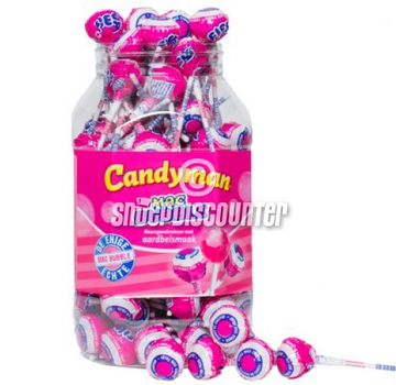 CandyMan Mac Bubble Strawberry € 16,99 OMDOOS 6 stuks