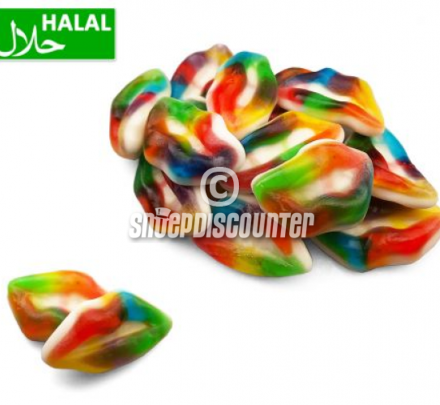 Valentijn Rainbow Lips- 1 kilo