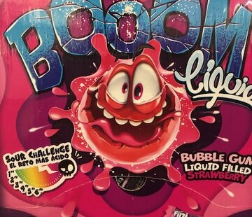 Fini Booom Sour Challenge Stawberry -Doos 200 stuks