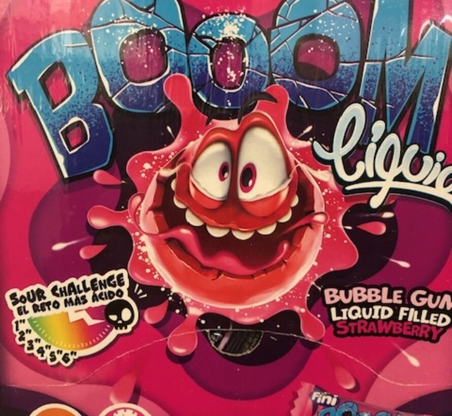 Booom Sour Challenge Stawberry -Doos 200 stuks