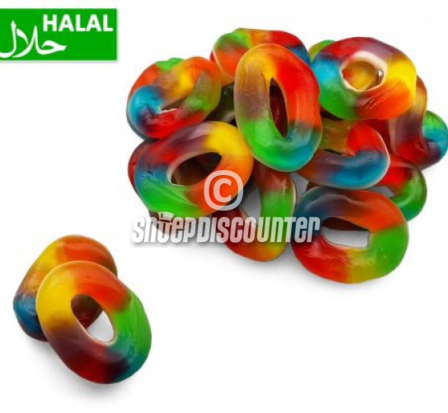 Winegum Rainbow Rings - 1 kilo