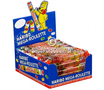 Haribo Mega Roulette Fruit Rol -Doos 40 Stuks