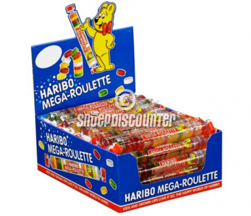 Haribo snoep Mega Roulette Fruit Rol -Doos 40 Stuks