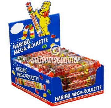 Haribo Mega Roulette Fruit Rol -Doos 40 Stuks