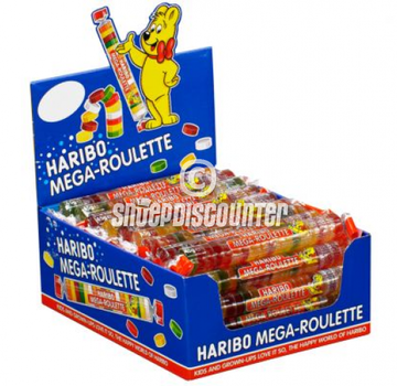 Haribo snoep Mega Roulette Fruit Rol -Doos 40 Stuks