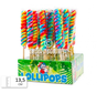 Twist Rainbow Lollipops 13,5 cm -Doos 30 stuks