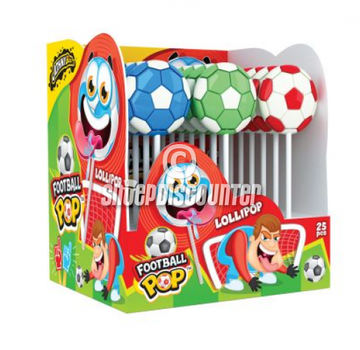 Johnny Bee Voetbal Lolly -Doos 25 stuks
