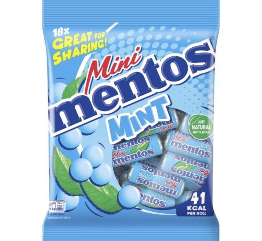 Mentos Mini Share Mint- Zak 18 stuks