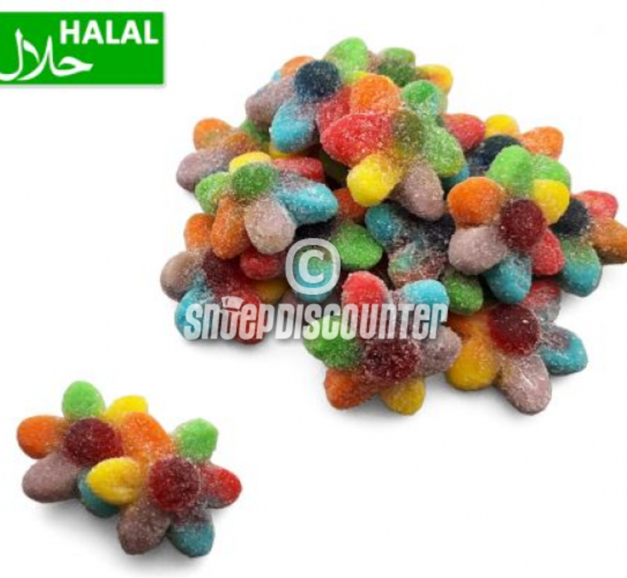 Sugared Rainbow Flower -1 kilo