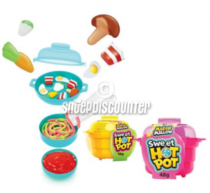 Sweet Hot Pot miniatuur snoep -Doos 12 stuks
