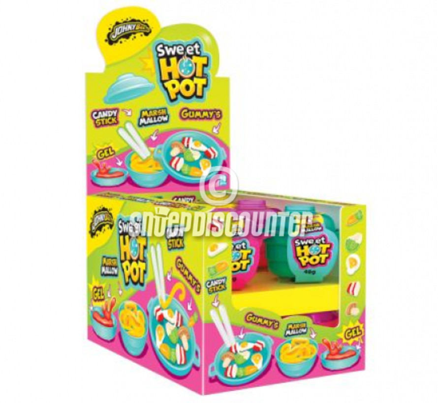 Sweet Hot Pot miniatuur snoep -Doos 12 stuks