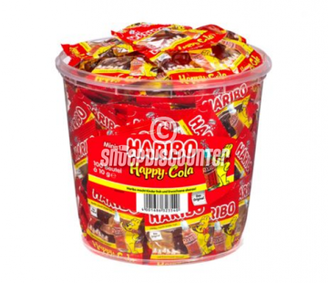 Haribo snoep Mini Happy Cola -Silo 100 stuks