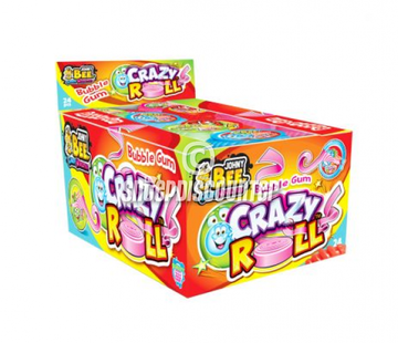 Johnny Bee Crazy Roll Gum -Doos 24 stuks