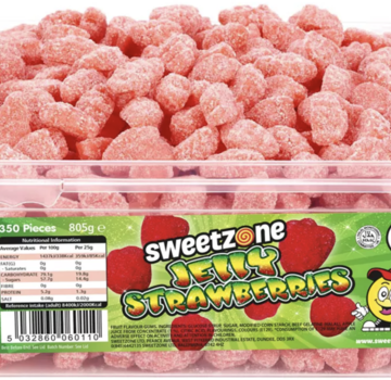 Halal Sweetzone Jelly Strawberry -Silo 350 stuks