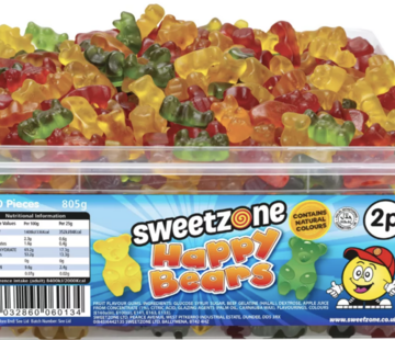 Halal Sweetzone Happy Bears -Silo 350 stuks