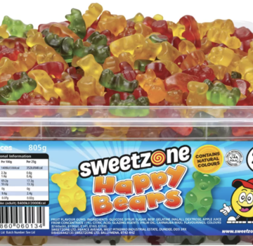 Halal Sweetzone Happy Bears -Silo 350 stuks