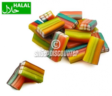 Halal Snoepdiscounter Rainbow Bricks -1 kilo