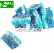 Halal Jake Zure Blauwe Framboos Puntjes - 1kilo