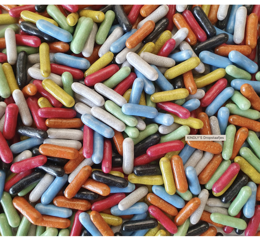 Drop Staafjes Kleuren Drop -Gelatinevrij