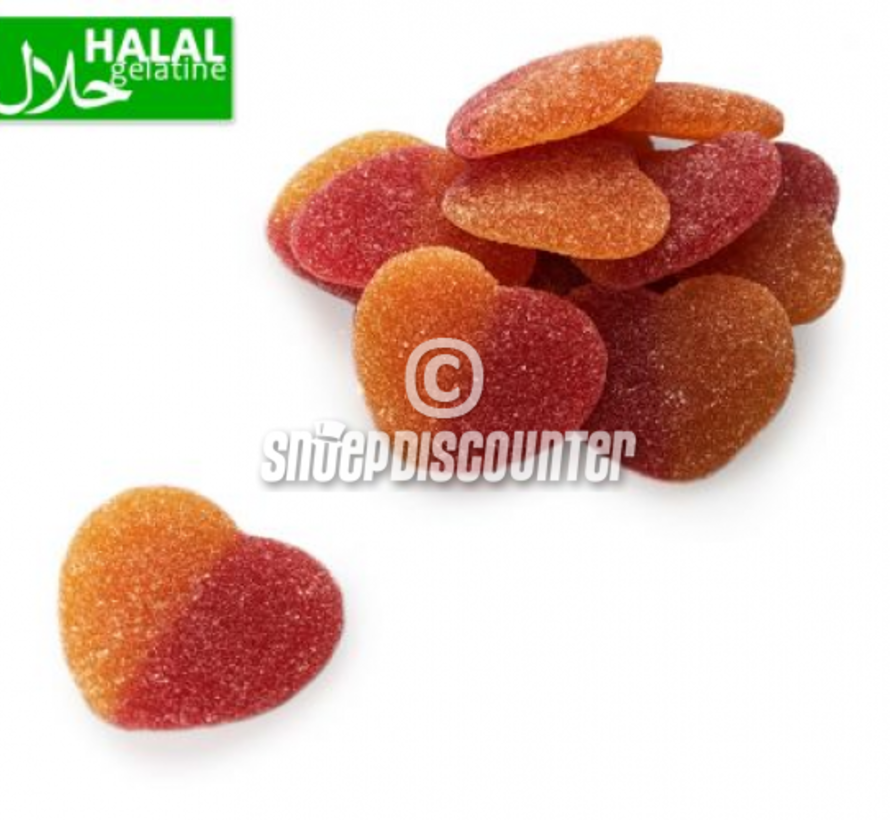 Peach Hearts Perzik Harten - 1 kilo