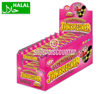 Halal Jawbreaker Strawberry -Doos 40 Stuks