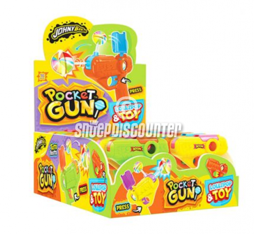 Pocket Gun Lolly Pop -Doos 16 stuks