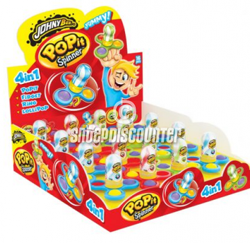 Johnny Bee Pop it Spinner Ring -Doos 12 stuks
