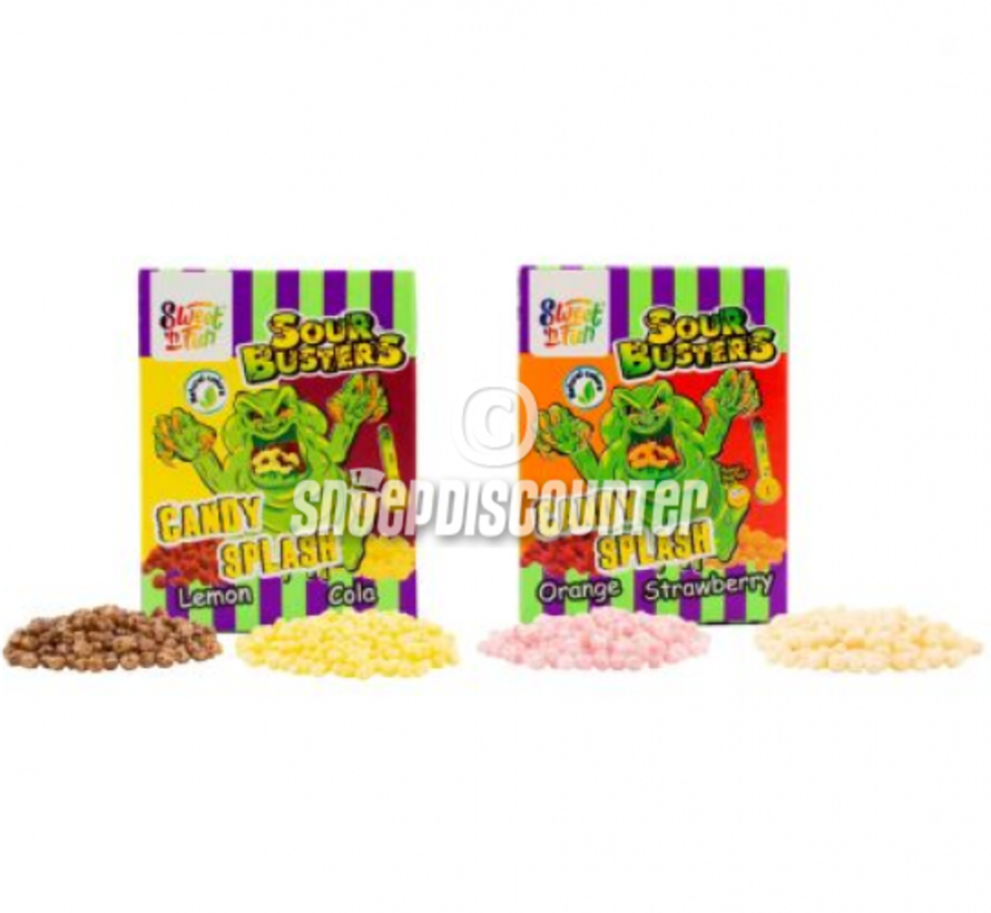 Sour Busters Candy Splash -Doos 16 stuks