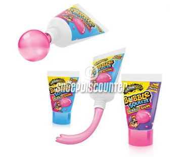 Johnny Bee Bubble Squeeze Tube Gum -Doos 24 stuks