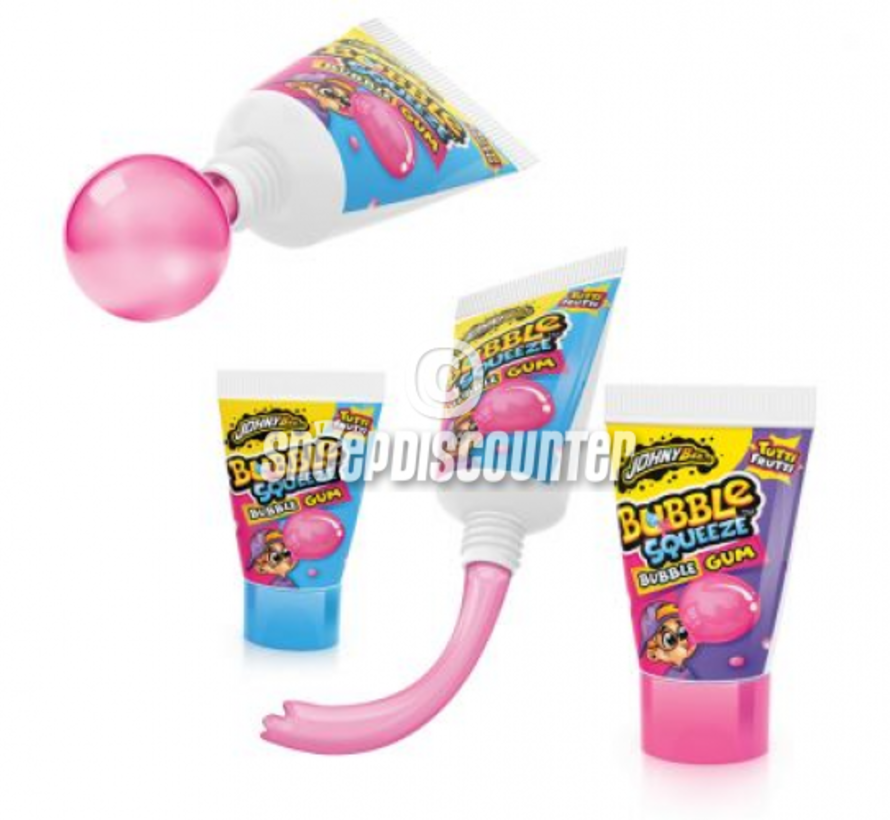 Bubble Squeeze Tube Gum -Doos 24 stuks