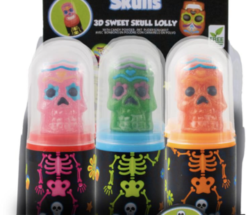 Bip Sweet Skull 3D Lolly -Doos 12 stuks