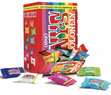 Tony'S Chocolonely Chocolonely Tiny Tony'S Regenboog Mix -Doos 100 Stuks
