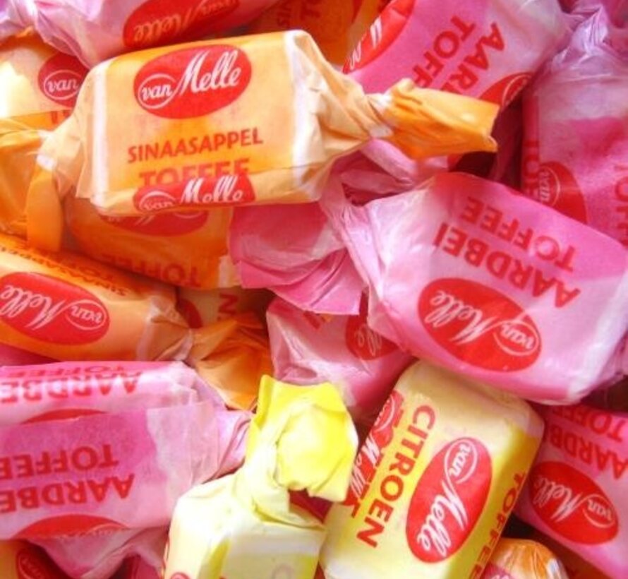 Van Melle Fruit Toffees VEGAN-225 gram