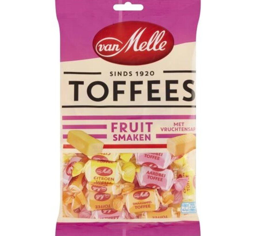 Van Melle Fruit Toffees VEGAN-225 gram