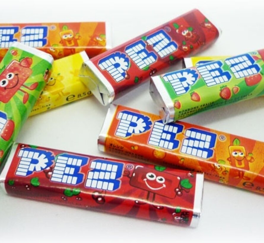 Pez Fruits 6x blister Navulling -Doos 18 Stuks