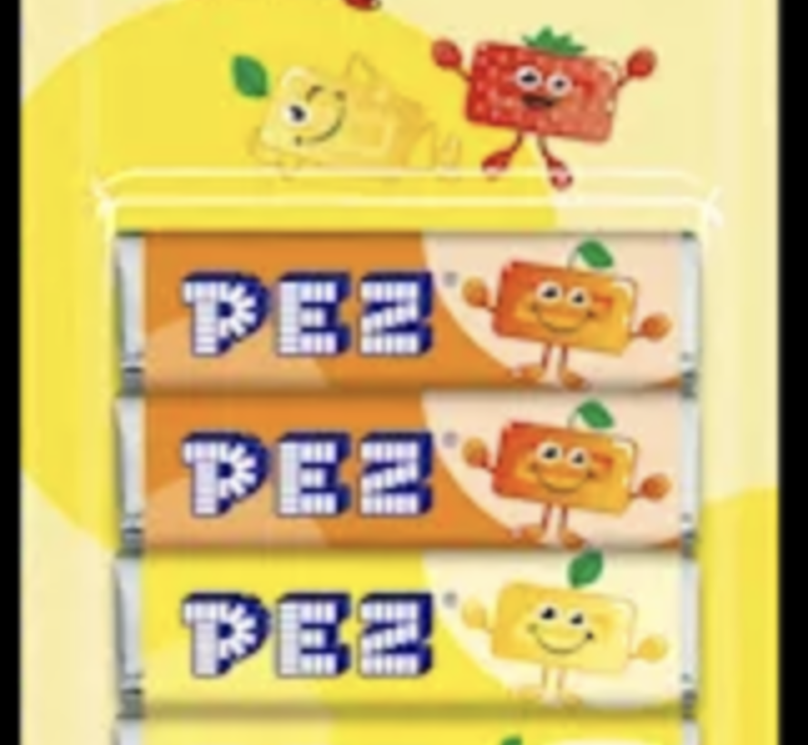 Pez Fruits 6x blister Navulling -Doos 18 Stuks