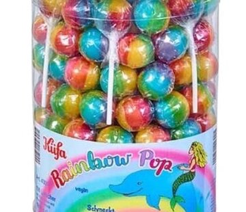 Kufa Gmbh &co.kg Rainbow pop Lolly -Silo 100 stuks