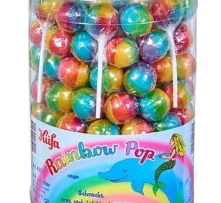 Rainbow pop Lolly -Silo 100 stuks