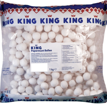 King Pepermunt ballen - 1 kilo