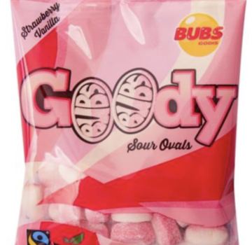 Bubs Bubs Sour Strawberry Vanilla Ovals -90 gram