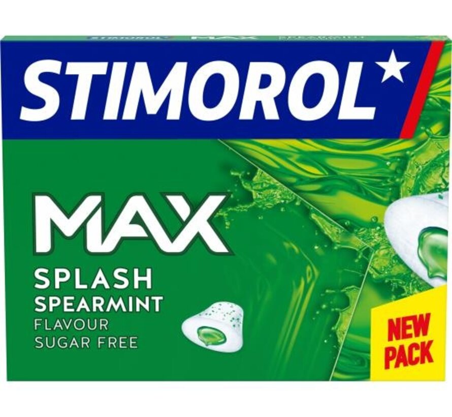 Stimorol Max Splash Spearmint -Doos 21 stuks