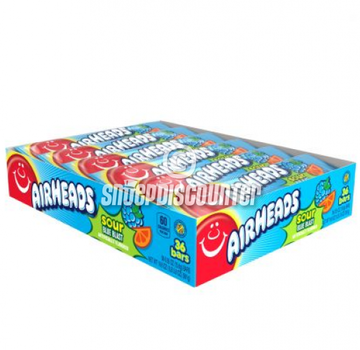 Airheads Sour Blue Blast -Doos 36 stuks