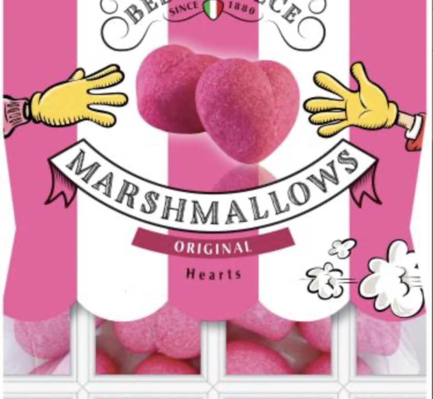 Marshmallow spek hartjes -zak 150 gram