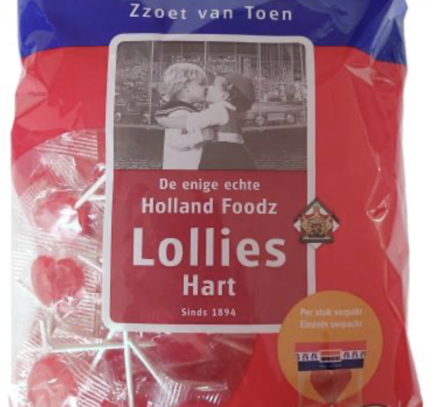 Hart Lollies -zak 120 stuks