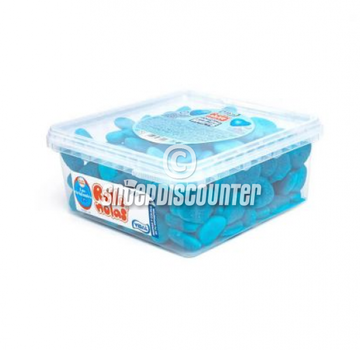 Vidal Raspberry Shiny Blue Heart -Silo 150 stuks